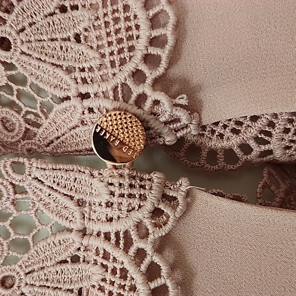 Ted Baker London Cailley Pink Embroidered Longsleeve Blouse Size 3/ 8 - Picture 13 of 16